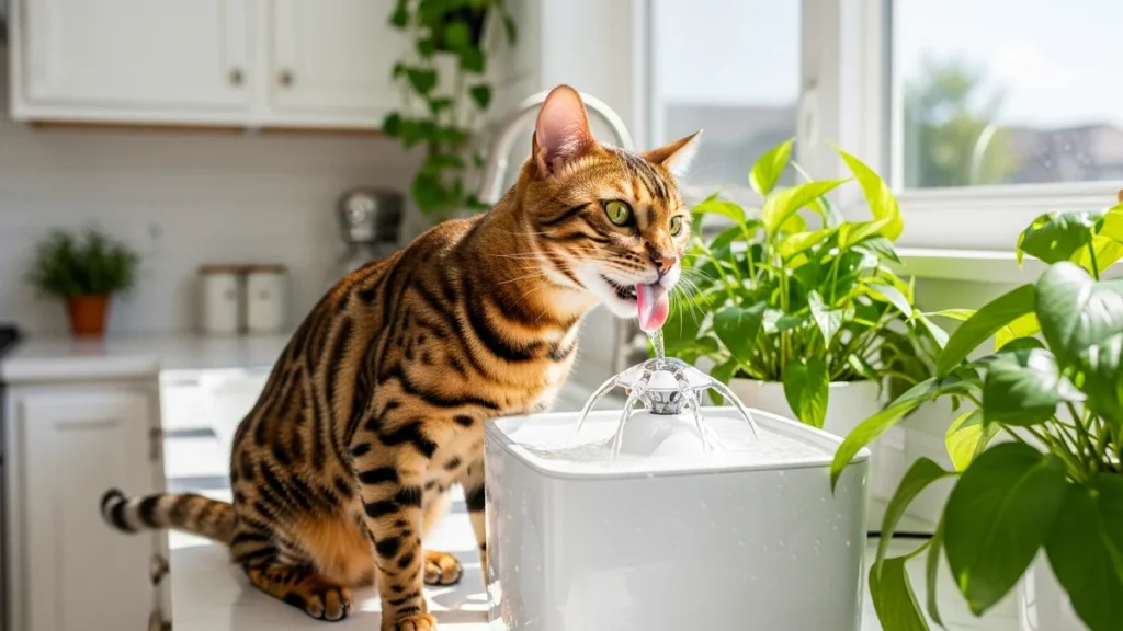 Pourquoi offrir une fontaine à eau à votre chat